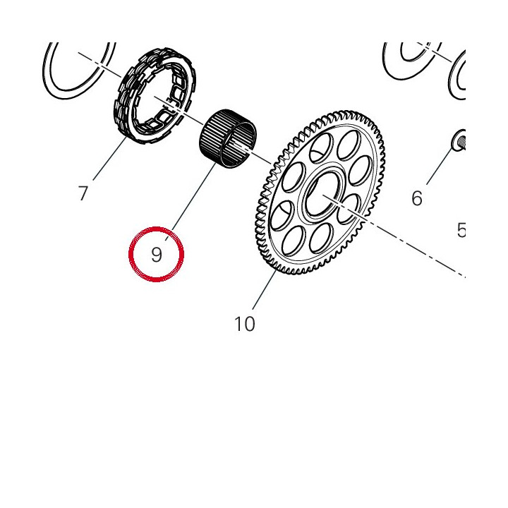 Roulement à aiguilles — réf. 70140911B | Ducati Store
