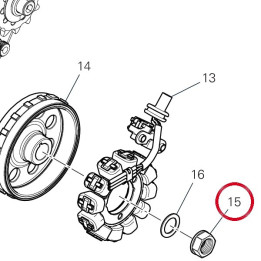Ecrou 74811321A — réf. 74811321A | Ducati Store
