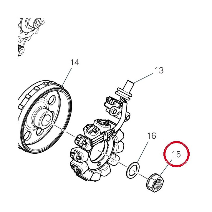 Ecrou 74811321A — réf. 74811321A | Ducati Store