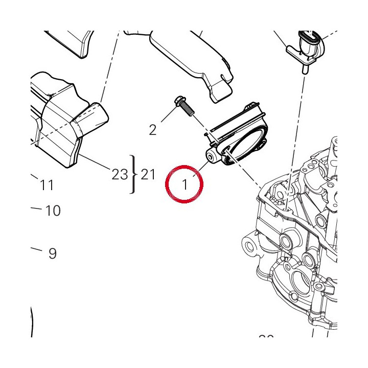 Raccord D'Admission — réf. 14011022A | Ducati Store