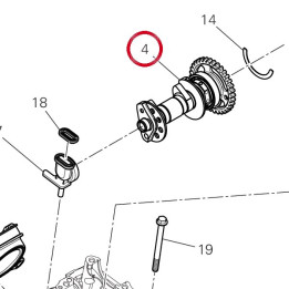 M21J Intake camshaft — réf. 14826751A | Ducati Store