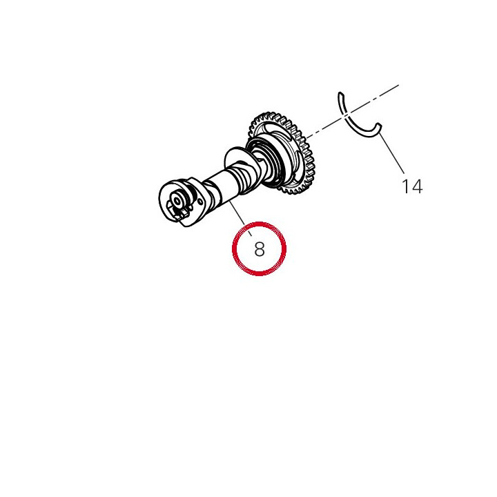 Ass. albero distr. sca — réf. 14826761B | Ducati Store