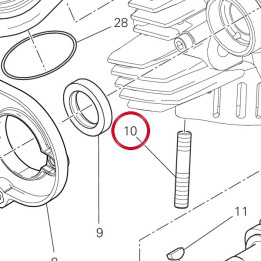 Goujon M8X30 76640172A — réf. 76640172A | Ducati Store