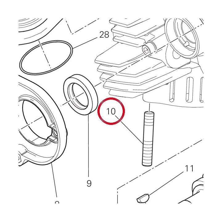 Goujon M8X30 76640172A — réf. 76640172A | Ducati Store