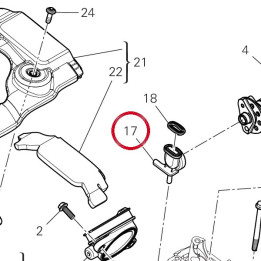 Support tuyau Blow-By — réf. 8292S741A | Ducati Store