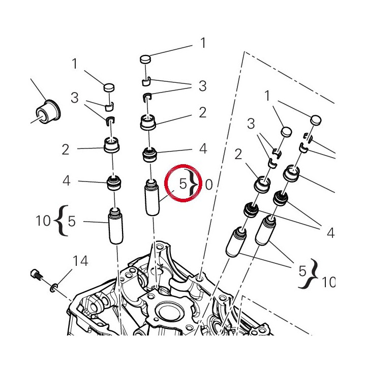 Guide-Soupape +0,03 mm — réf. 30310951AA | Ducati Store