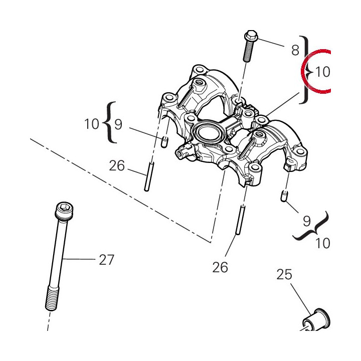 Culasse complète 301R6092A — réf. 301R6092A | Ducati Store