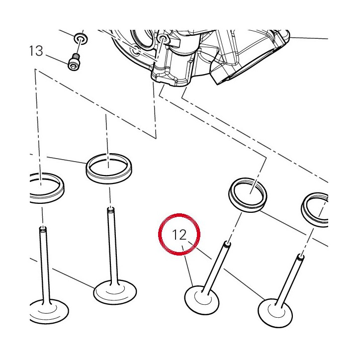 Soupape dechappement — réf. 21111291A | Ducati Store