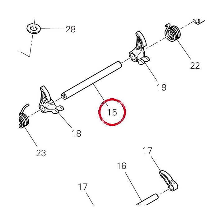 Axe culbuteur fermature — réf. 82115871A | Ducati Store