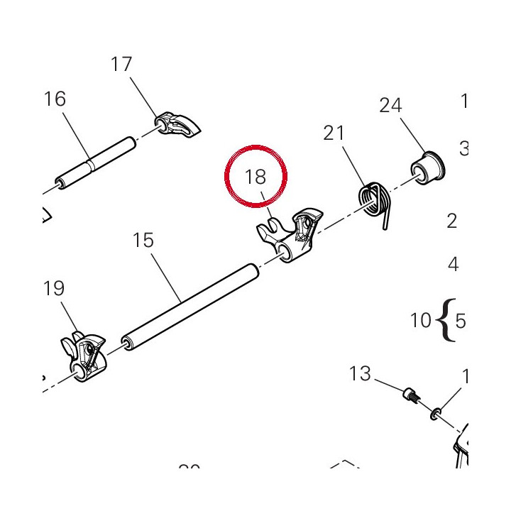 Culbuteur fermature droit — réf. 20910901A | Ducati Store