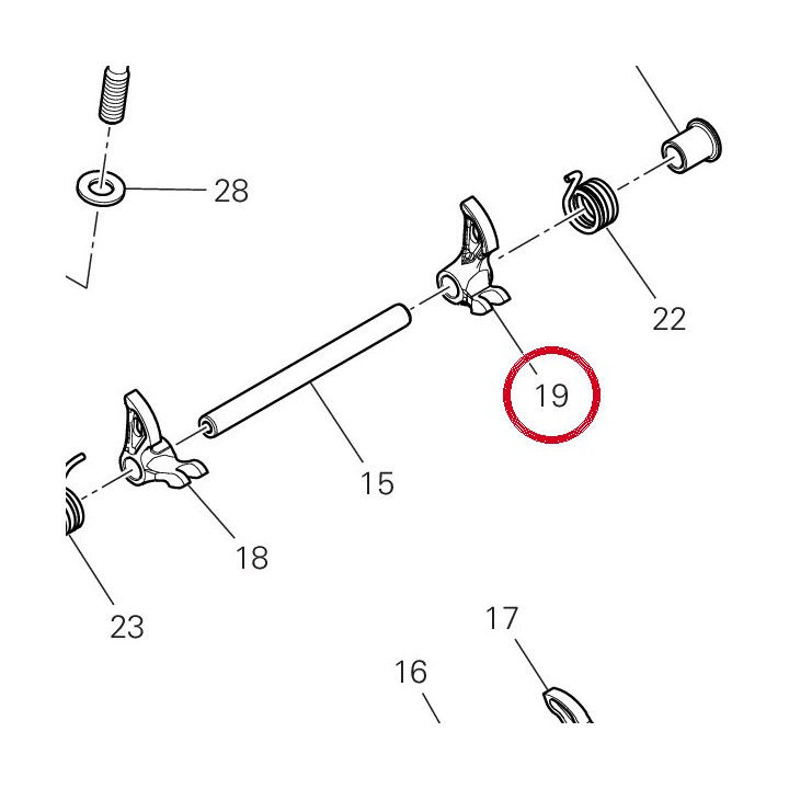 Culbuteur fermature gauche — réf. 20910911A | Ducati Store