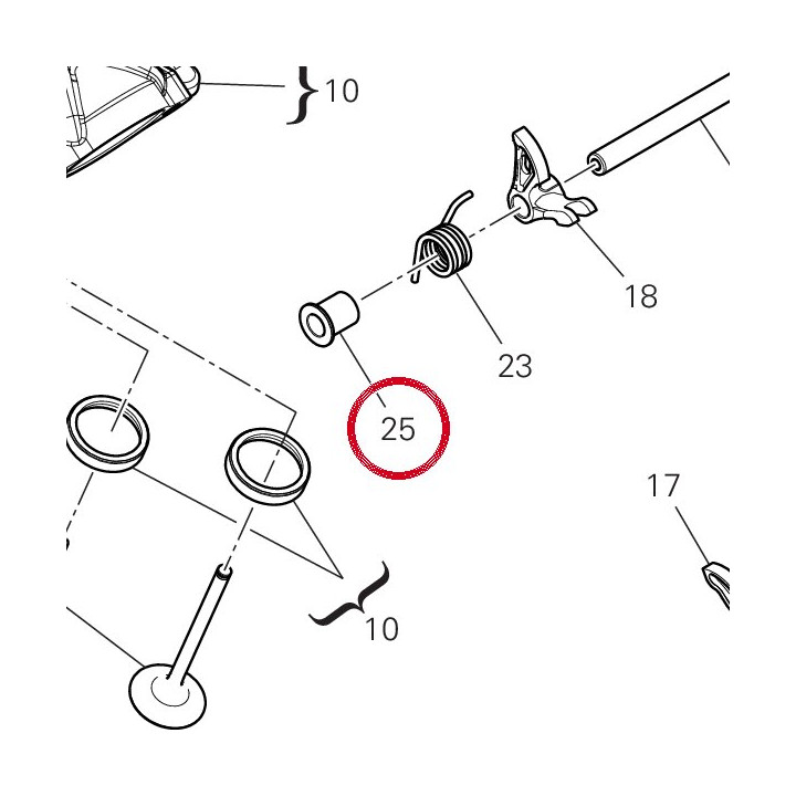 Entretoise 7131F181A — réf. 7131F181A | Ducati Store