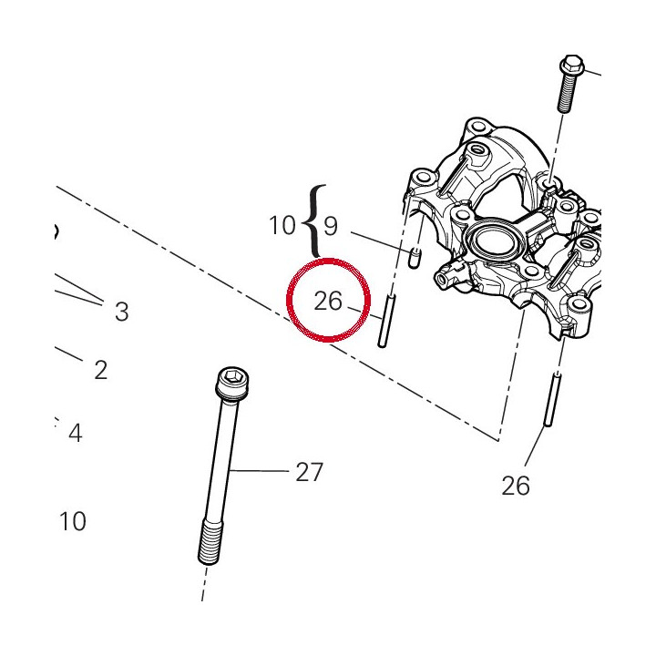 Rouleau 86050621A — réf. 86050621A | Ducati Store