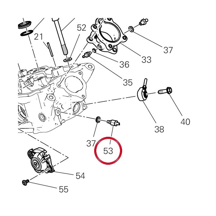 Capteur temperature — réf. 55241452A | Ducati Store