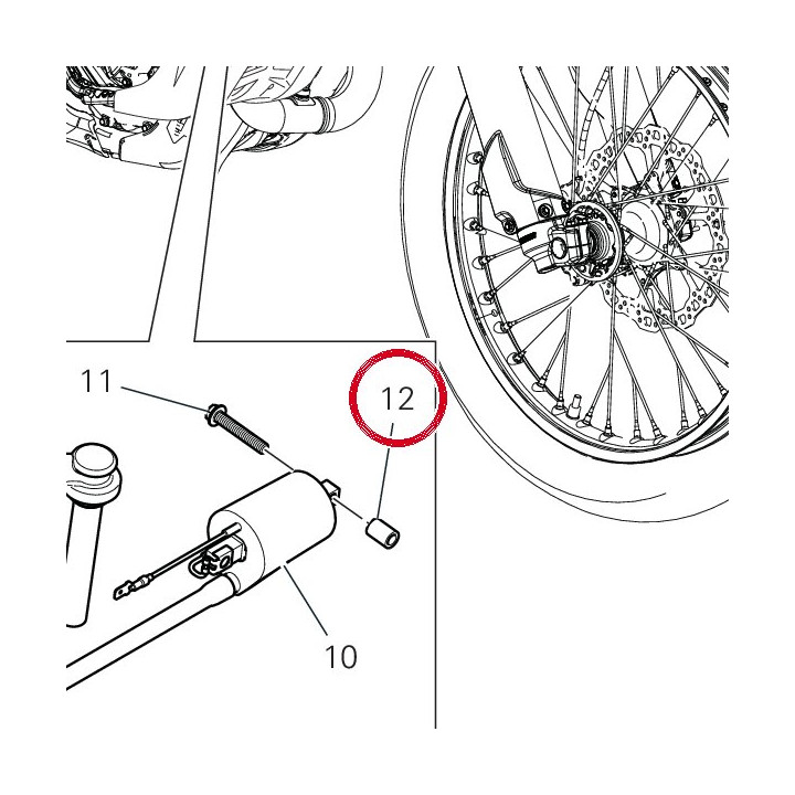 Entretoise bobine — réf. 7131F901AA | Ducati Store