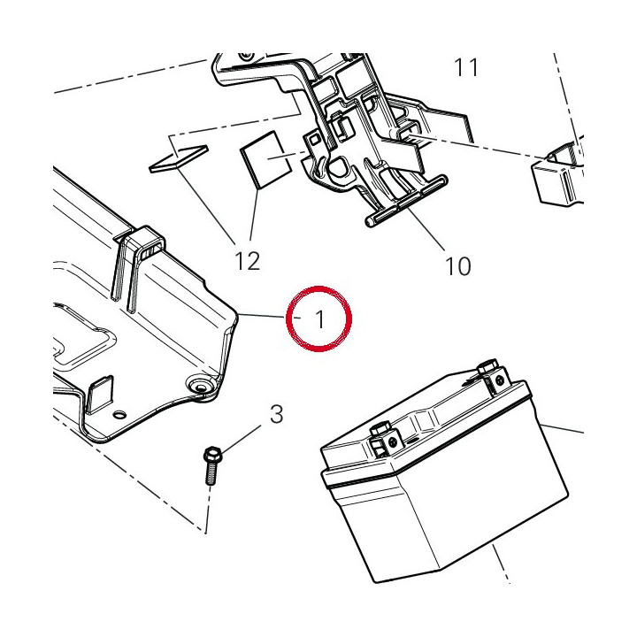 Support câblage 8291T092B — réf. 8291T092B | Ducati Store