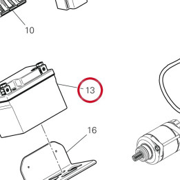 Batterie 39540731A — réf. 39540731A | Ducati Store