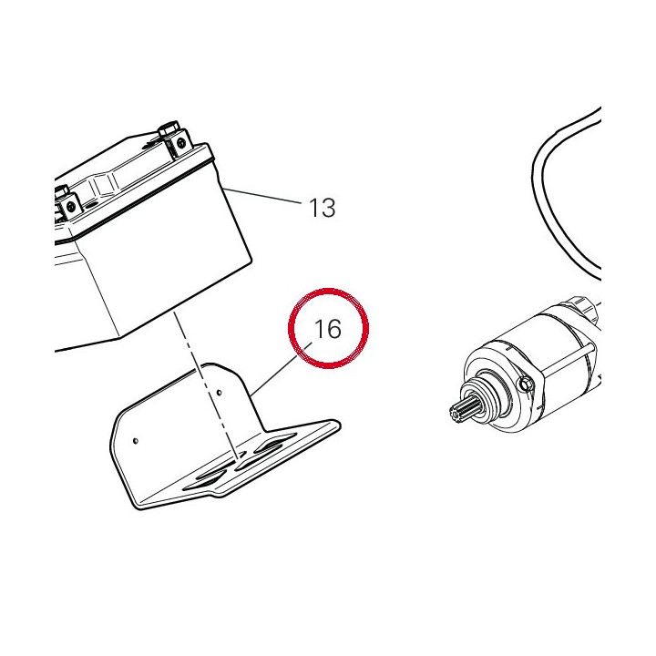 Coussin batterie 86614391A — réf. 86614391A | Ducati Store