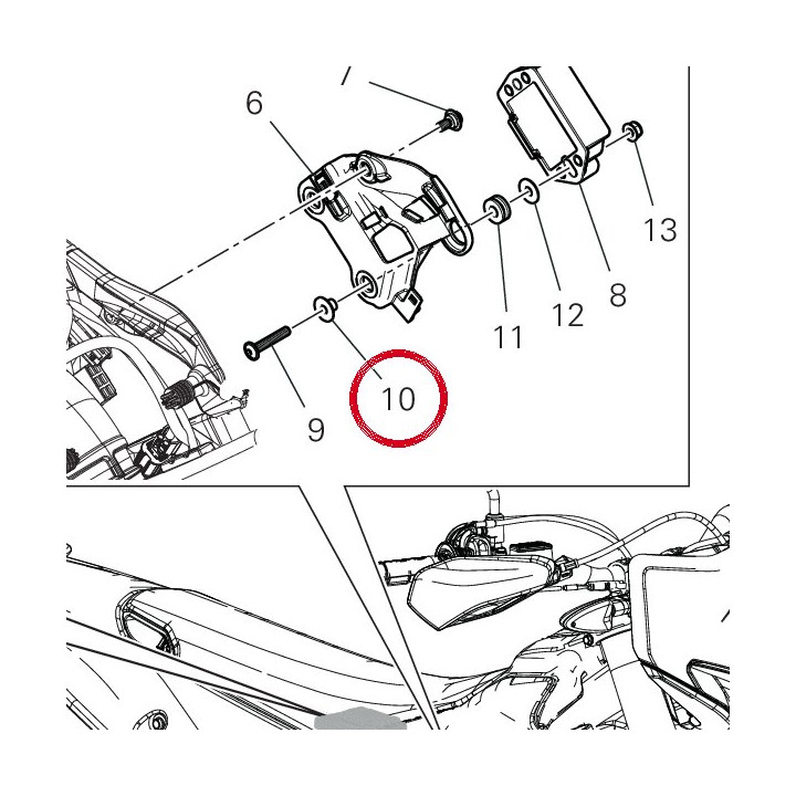 Entretoise 71610431C — réf. 71610431C | Ducati Store