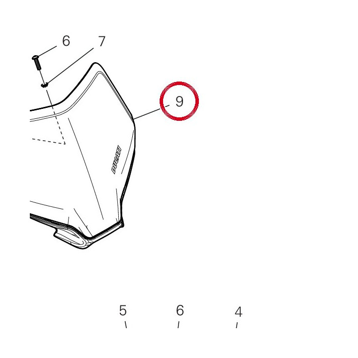 Ass tabella porta numéro — réf. 481P4921AB | Ducati Store