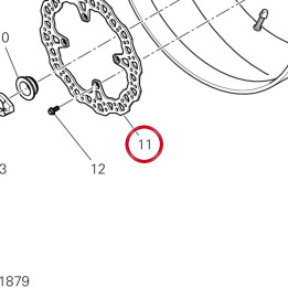 Disque frein arrière — réf. 49242003A | Ducati Store