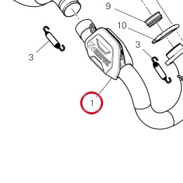 Collecteur D'Echappement — réf. 96410291A | Ducati Store