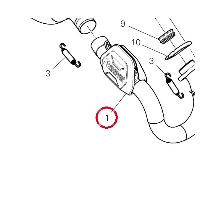 Collecteur D'Echappement — réf. 96410291A | Ducati Store