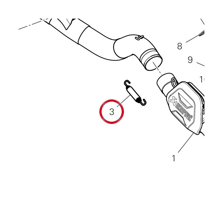 Ressort 7992B601A — réf. 7992B601A | Ducati Store