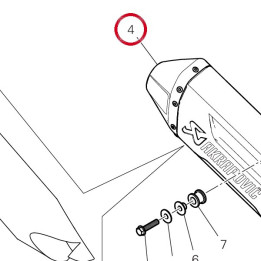 Silencieux 96425862AA — réf. 96425862AA | Ducati Store