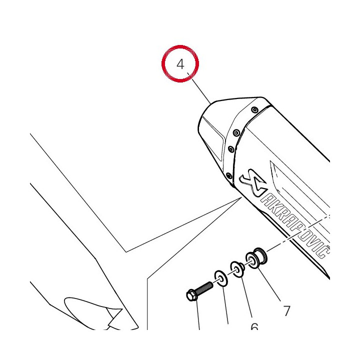 Silencieux 96425862AA — réf. 96425862AA | Ducati Store