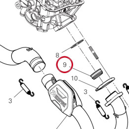 Embout tuyau D'Echappement — réf. 96410341A | Ducati Store