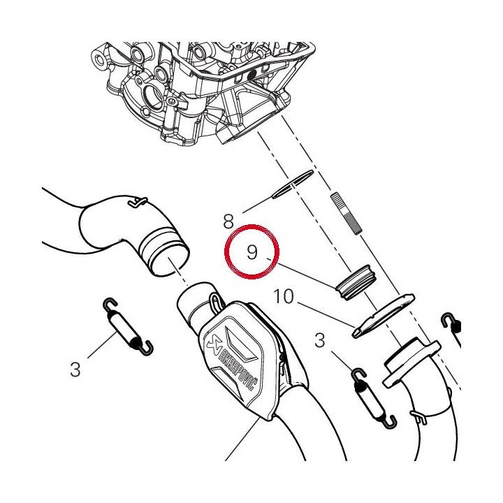 Embout tuyau D'Echappement — réf. 96410341A | Ducati Store