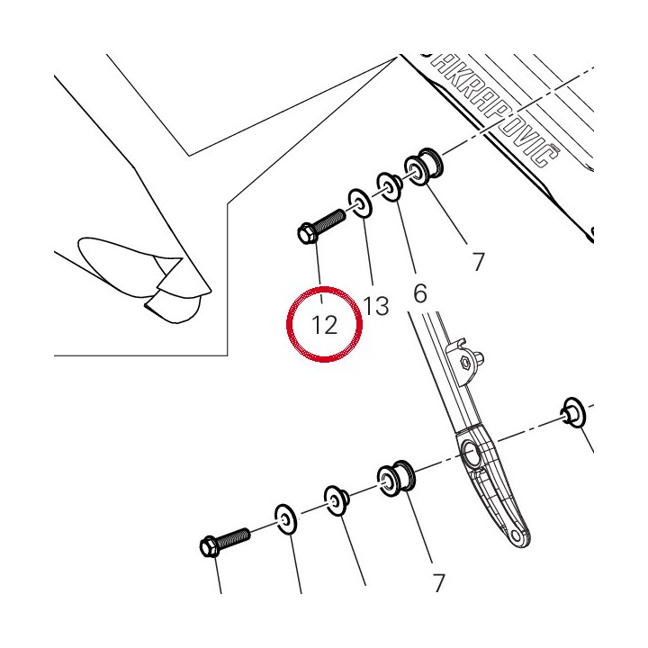 Vis special M8X30 — réf. 97612751AA | Ducati Store