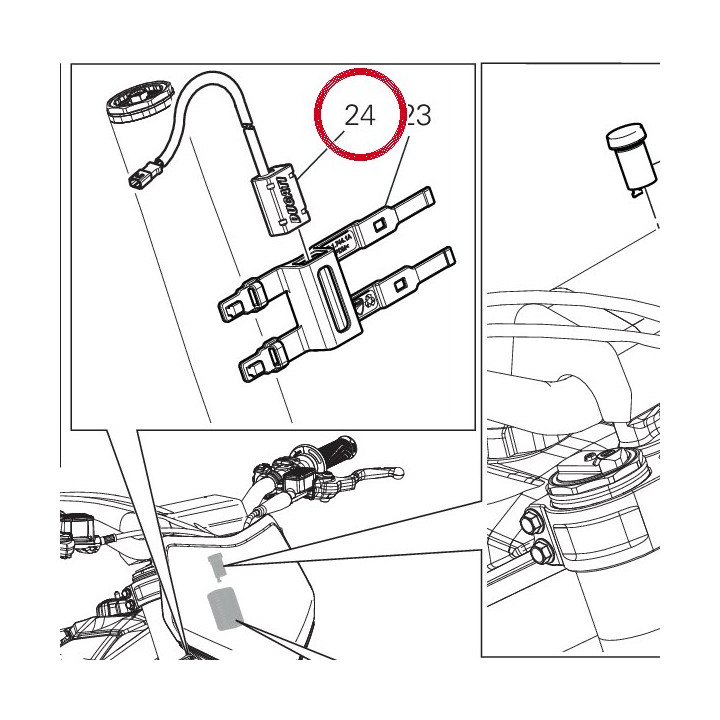 Unité contrôle dcl 94310032A — réf. 94310033A | Ducati Store