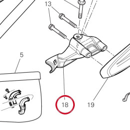 Support Protege-Main gauche — réf. 8291U981A | Ducati Store