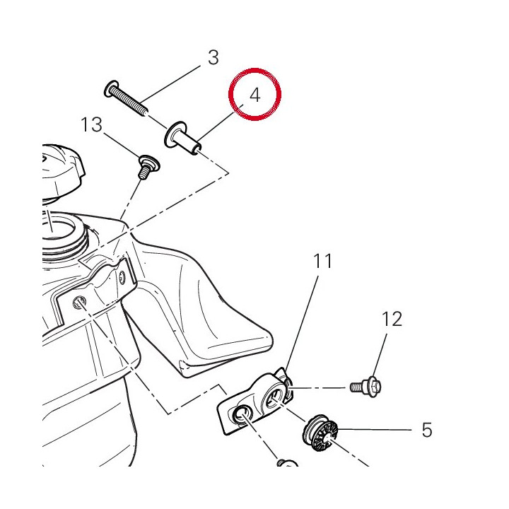 Entretoise 71616881AA — réf. 71616881AA | Ducati Store