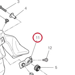 Tank bracket V21K 8301S081A — réf. 8301S081A | Ducati Store