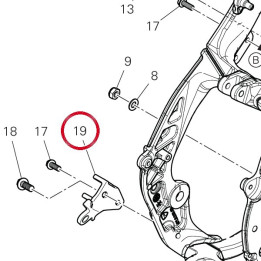 Plaque Porte-Repose-Pied — réf. 8241A691AA | Ducati Store