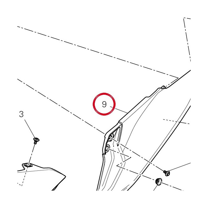 Panneau lateral gauche — réf. 48211451AA | Ducati Store