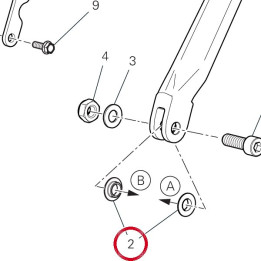 Entretoise 71616851AA — réf. 71616851AA | Ducati Store