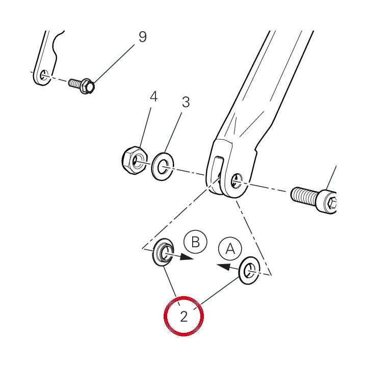 Entretoise 71616851AA — réf. 71616851AA | Ducati Store
