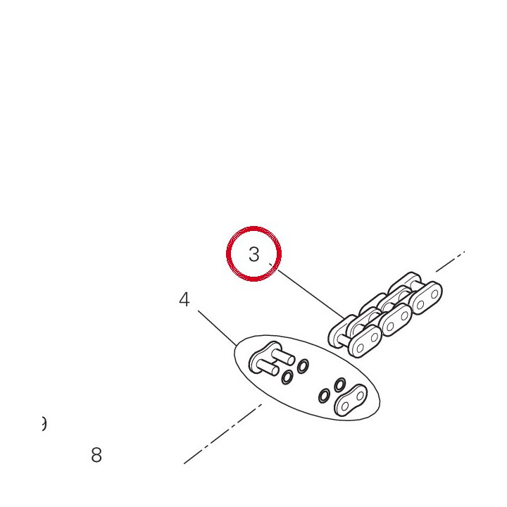 Chaîne 103+1 67641051A — réf. 67641051A | Ducati Store