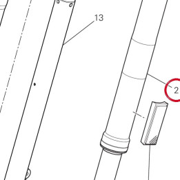 Fourche complète gauche kyb — réf. 34521401A | Ducati Store