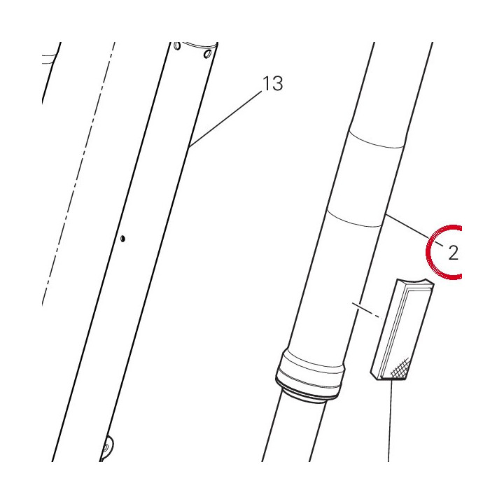 Fourche complète gauche kyb — réf. 34521401A | Ducati Store