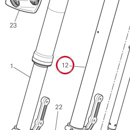 Unité pied de forche + — réf. 34921871A | Ducati Store
