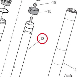Unité pied de forche + — réf. 34923301A | Ducati Store