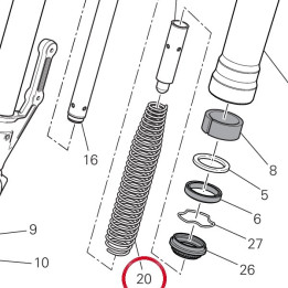 Ressort 34914891A — réf. 34914891A | Ducati Store