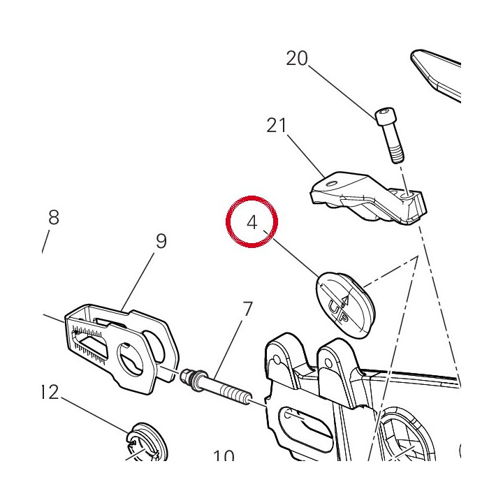 Bouchon bras oscillant — réf. 87211861A | Ducati Store