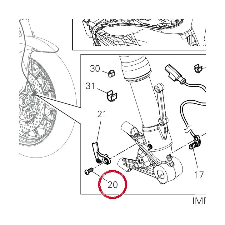 Vis tbei M6X16 77550213C — réf. 77550213C | Ducati Store