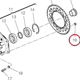 Écrou M8 74840341B — réf. 74840341B | Ducati Store